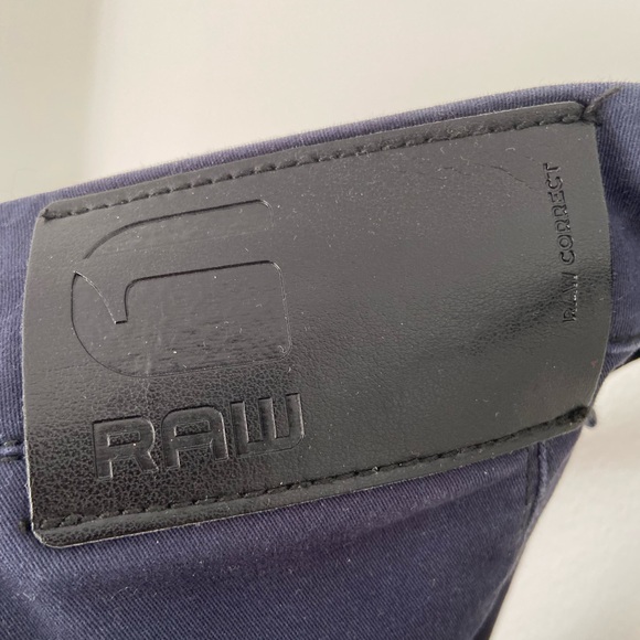 Men’s Blue G Raw Pants, 33W 32L - Picture 2 of 5